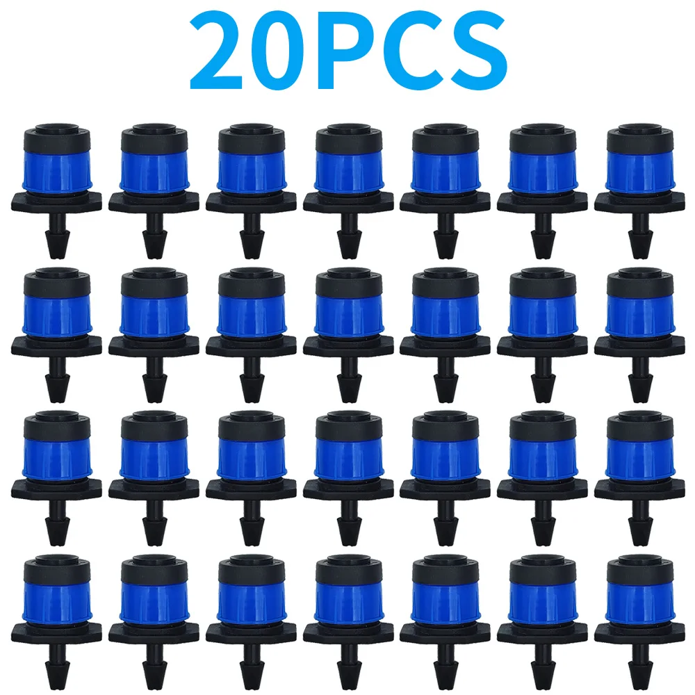 20 sztuk regulowany wszechstronny rozpraszanie zraszacze rozpylanie 360 stopni podlewanie Dripper Home do ogrodu gospodarstwa rolnego narzędzie do