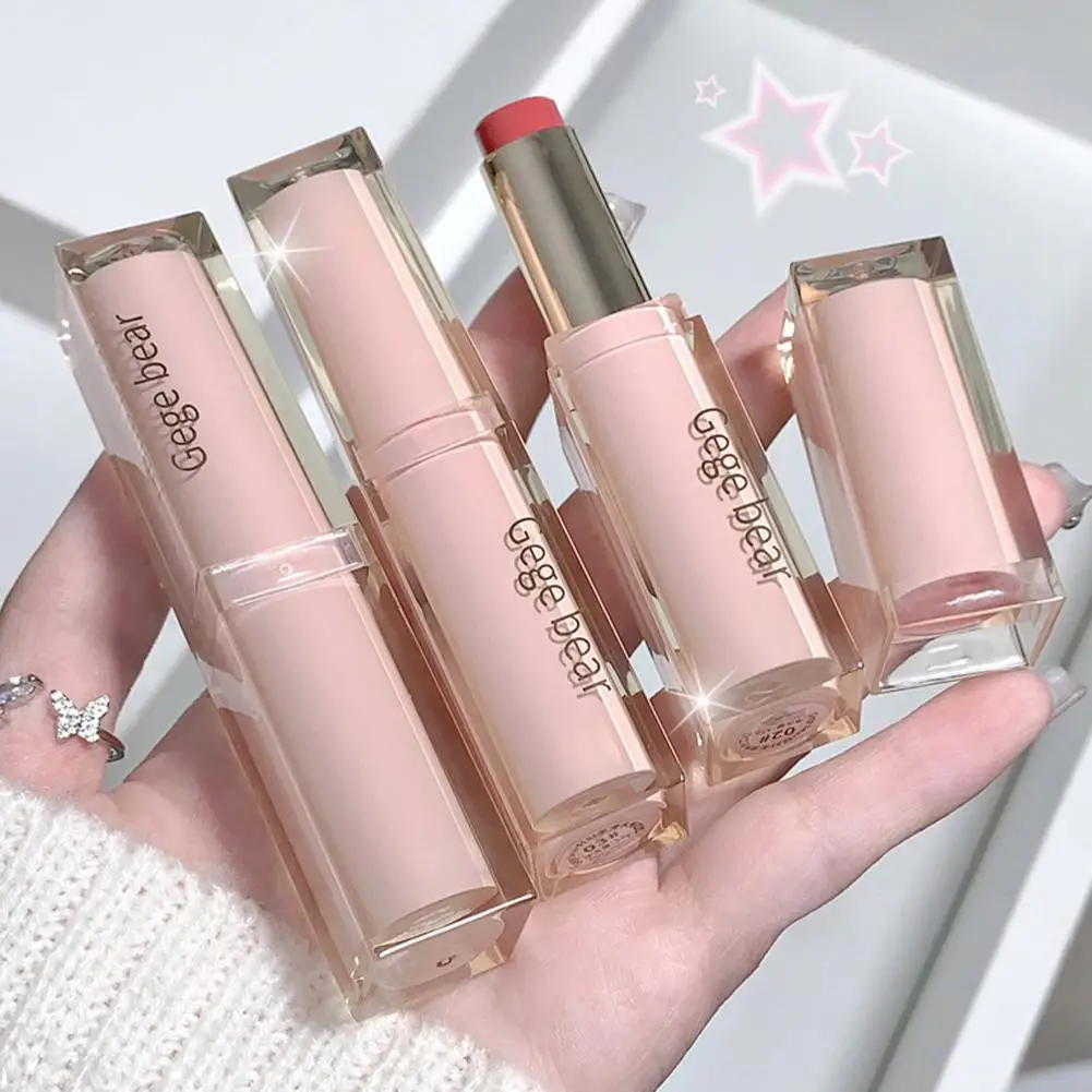 Rossetto lucido setoso Comodo pompa ultra trasparente Labbra Umidità Acqua Tazza antiaderente Balsamo per labbra 6 colori