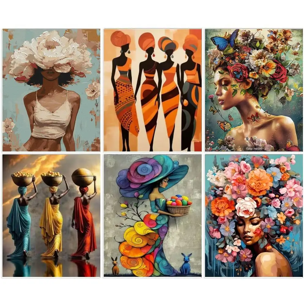 

GATYZTORY Painting By Number Kits For Adults Figure Handpainted Paintings DIY Frame Picture By Number On Canvas Home Decoration