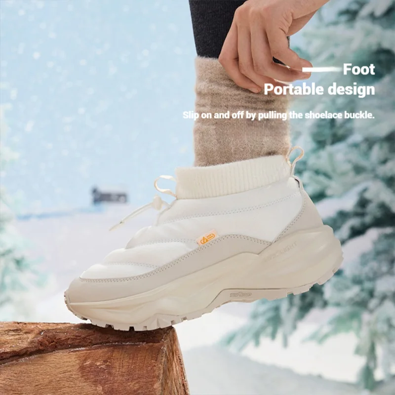 361 Degrees Women Winter Boots High-Top Abrasion-Resistant Thermal All-Terrain Fleece Lined Ice Grip Sneakers Female 682542215A view 2