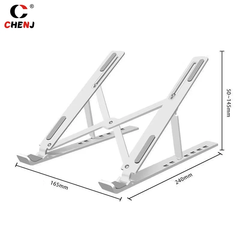 접이식 노트북 스탠드 거치대, 휴대용 노트북 지지대 베이스, 조정 가능한 라이저 냉각 브래킷, 노트북 쿨러 액세서리, 1 개