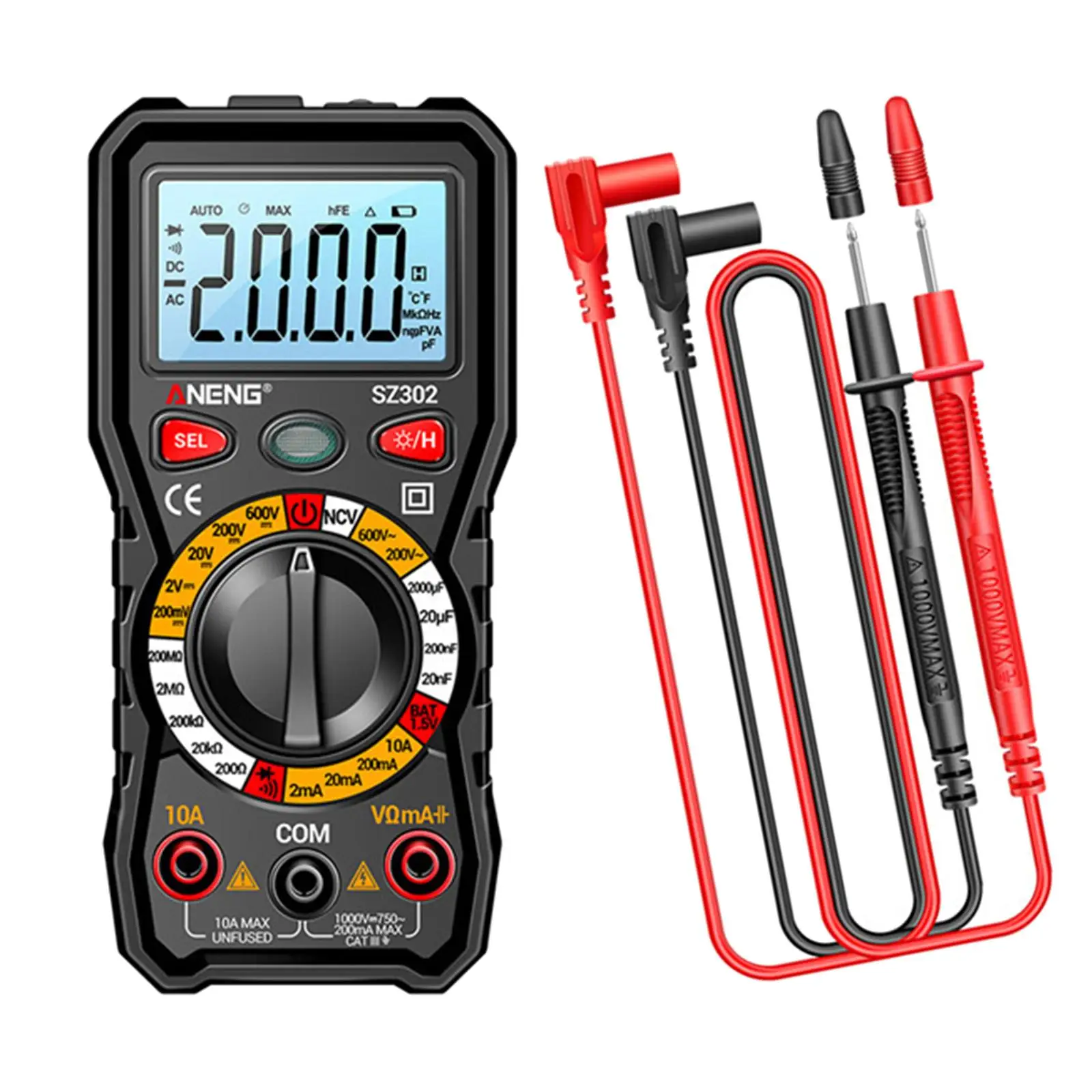 Capa protetora multiuso de silicone para multímetro digital de alta precisão