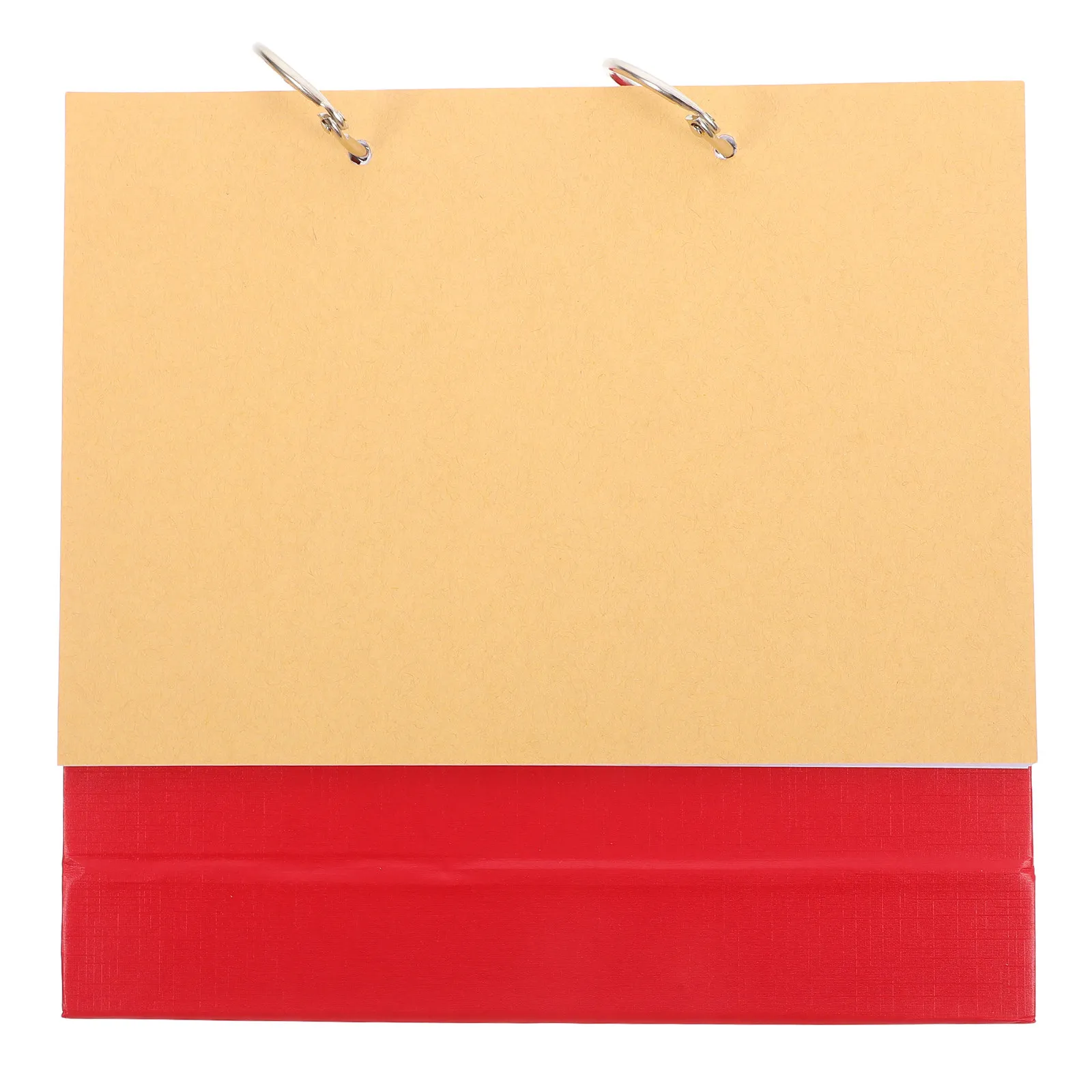 

DIY Blank Desk Calendar with Detachable Sheets Sturdy Standing Design Smooth Writing Thick Paper for Crafting Drawing Photo