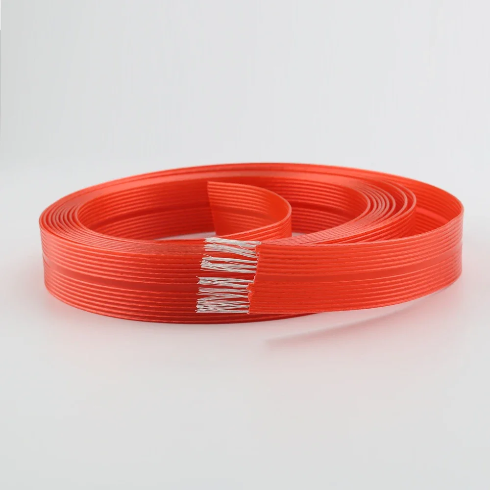 Audiophile Audio Ribbon bulk Speaker Cable 14AWG Red Hi-end audio speaker cable OFC silver plated Loudspeaker cable