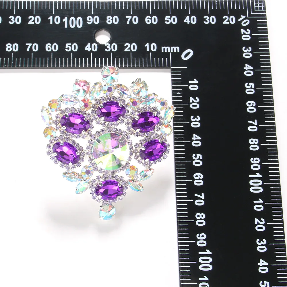 Stonefans Purple Exaggerate Crystal Ring Adjustable for Women Free Shipping 2023 Drag Queen Rhinestone Rings Jewelry Accessories