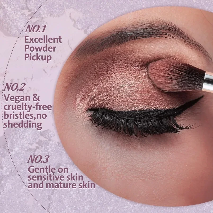 ชุดแปรงแต่งหน้ามืออาชีพ 11 ชิ้น สำหรับอายแชโดว์ คิ้ว คอนซีลเลอร์ อายไลเนอร์ ขนตา ไฮไลท์เตอร์ ผสมผสานวีแกน