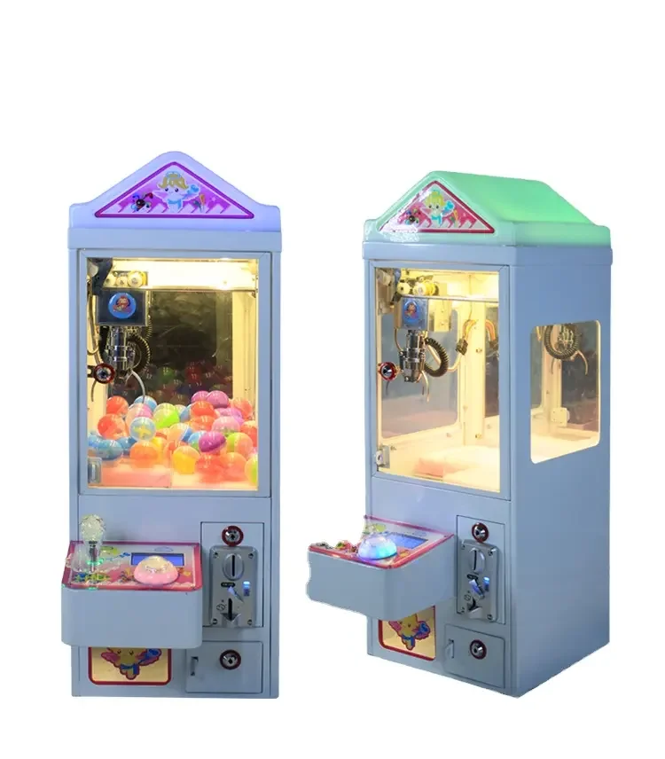 Interactive Mini Plush Toy Claw Crane Machine for Kids Coin Operated Countertop Arcade Game