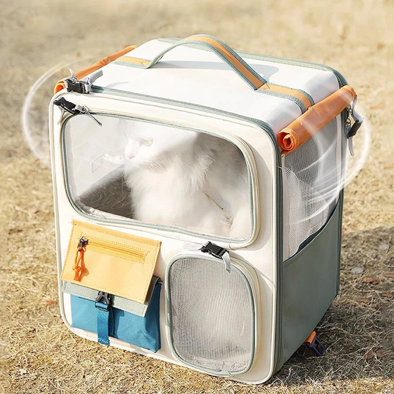 HOOPET Cats Travel Bag Portable Out Pet Trolley Suitcase Universal  Small Dogs Bag Cat Backpack Detachable Pet Supplies