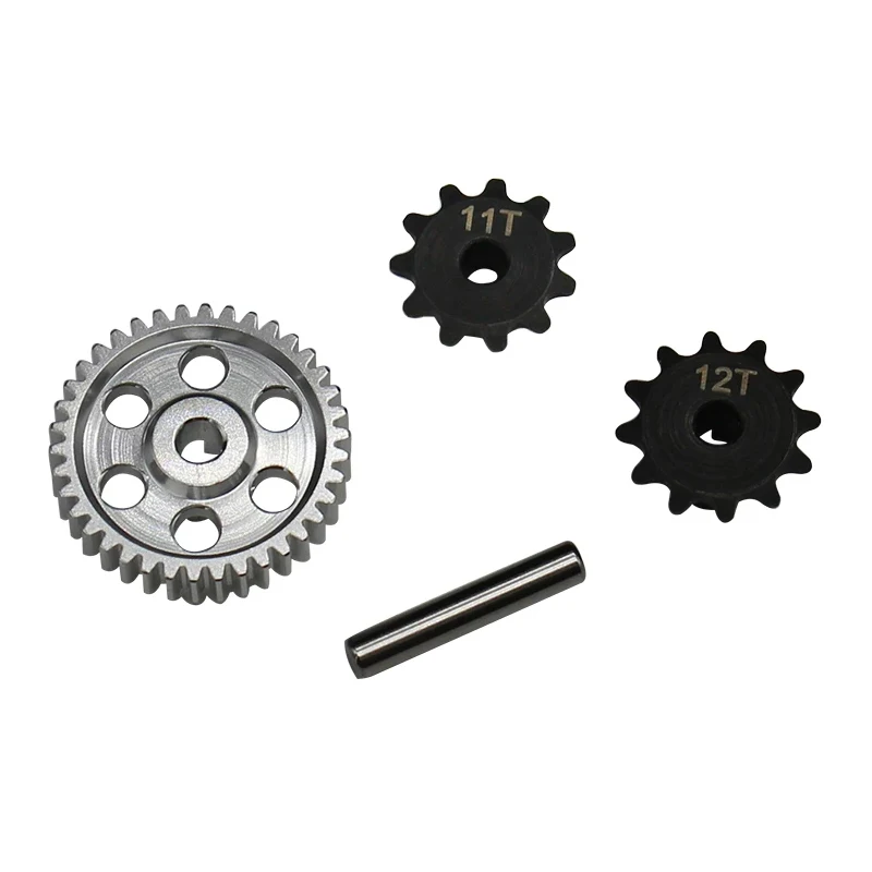 Hot Racing HOR150SH 6061 Alum Main Gear w/ 11T & 12T Steel Sprockets for 1/8 Kyosho Motorcycle NSR/RGV-T