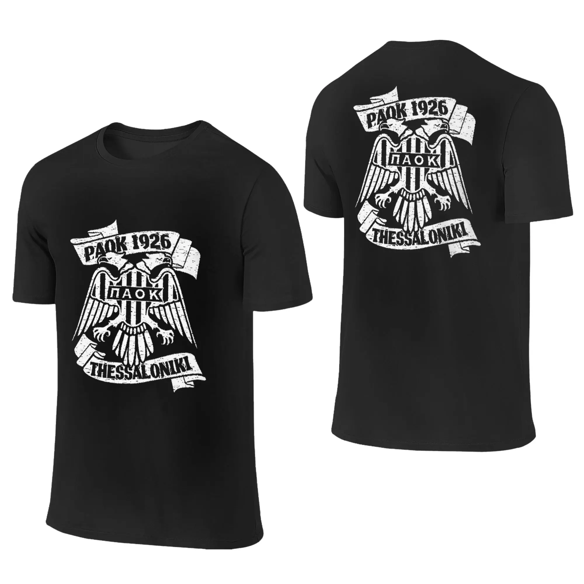 Футболка из 100% хлопка Paok Thessaloniki Ultras Hooligans, мужская двусторонняя футболка, мужская летняя рубашка с круглым вырезом, топы S-6XL