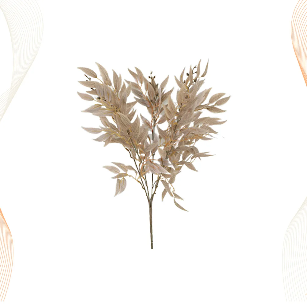 

1pc Artificial Plants Lifelike Willow Wicker Bouquet For Home Garden Party Bedroom Balcony Decoration Plastic Plants Ornament