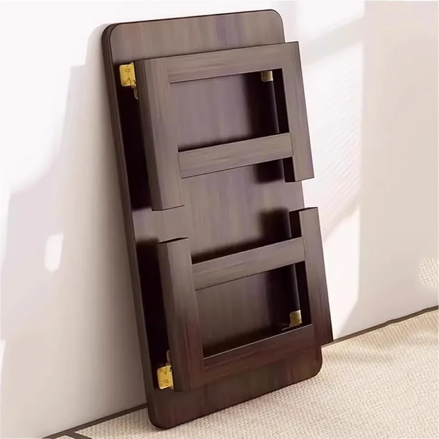 Japanese Folding Floor Table Foldable Coffee Tables Wood Low Desks Versatile for Sitting Dining Table Tea Tatami Desk No Assemb