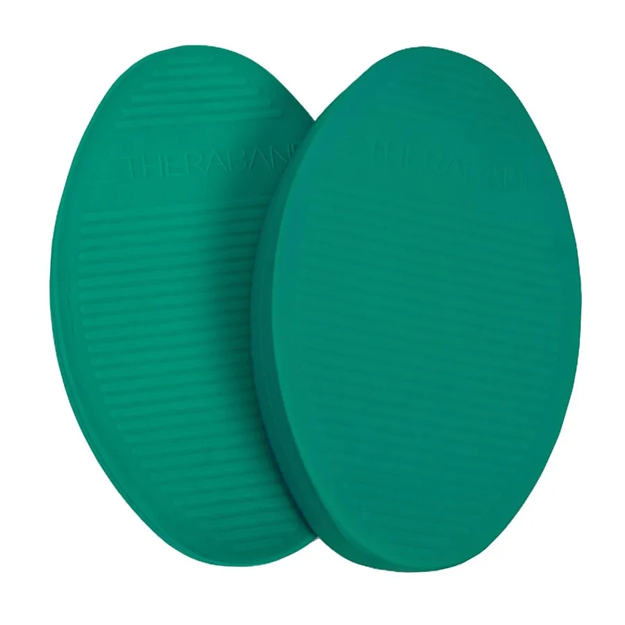 THERABAND Stability Trainer Pad Beginner Level Green Balance Trainer and Wobble Cushion for Balance and Core Strengthening Reha