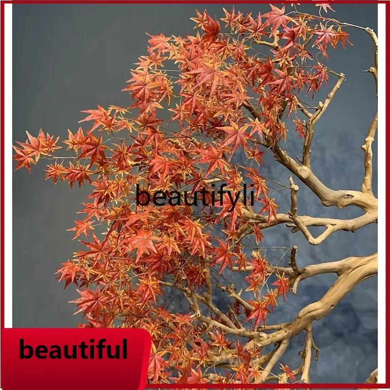 

F132 Modeling tree simulation landscape ornament New Chinese style indoor and outdoor fake tree window shopping mall decoration