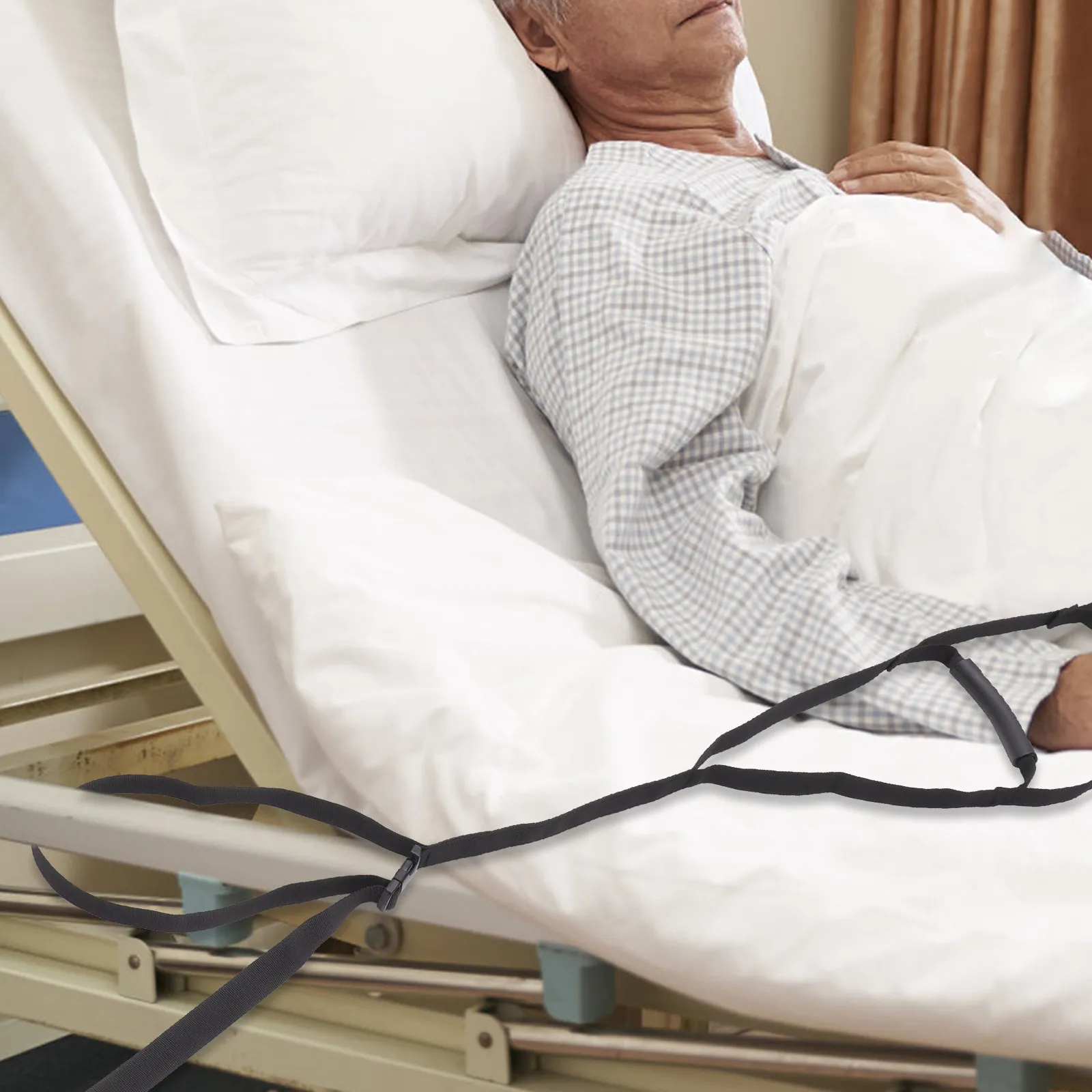 

Adjustable Bed Ladder Paralytic Strap Thick Non-Slip Pull Up Belt Disabled Supplies Elder Sit Up Assist Strap