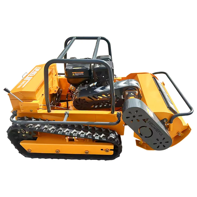 Tosaerba cingolato telecomandato personalizzato, tosaerba per frutteto, nuovo modello intelligente a quattro tempi