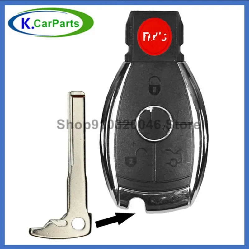 Newly Smart Key Replacement Uncut Emergency Blade Blank Insert For Mercedes Benz Remote