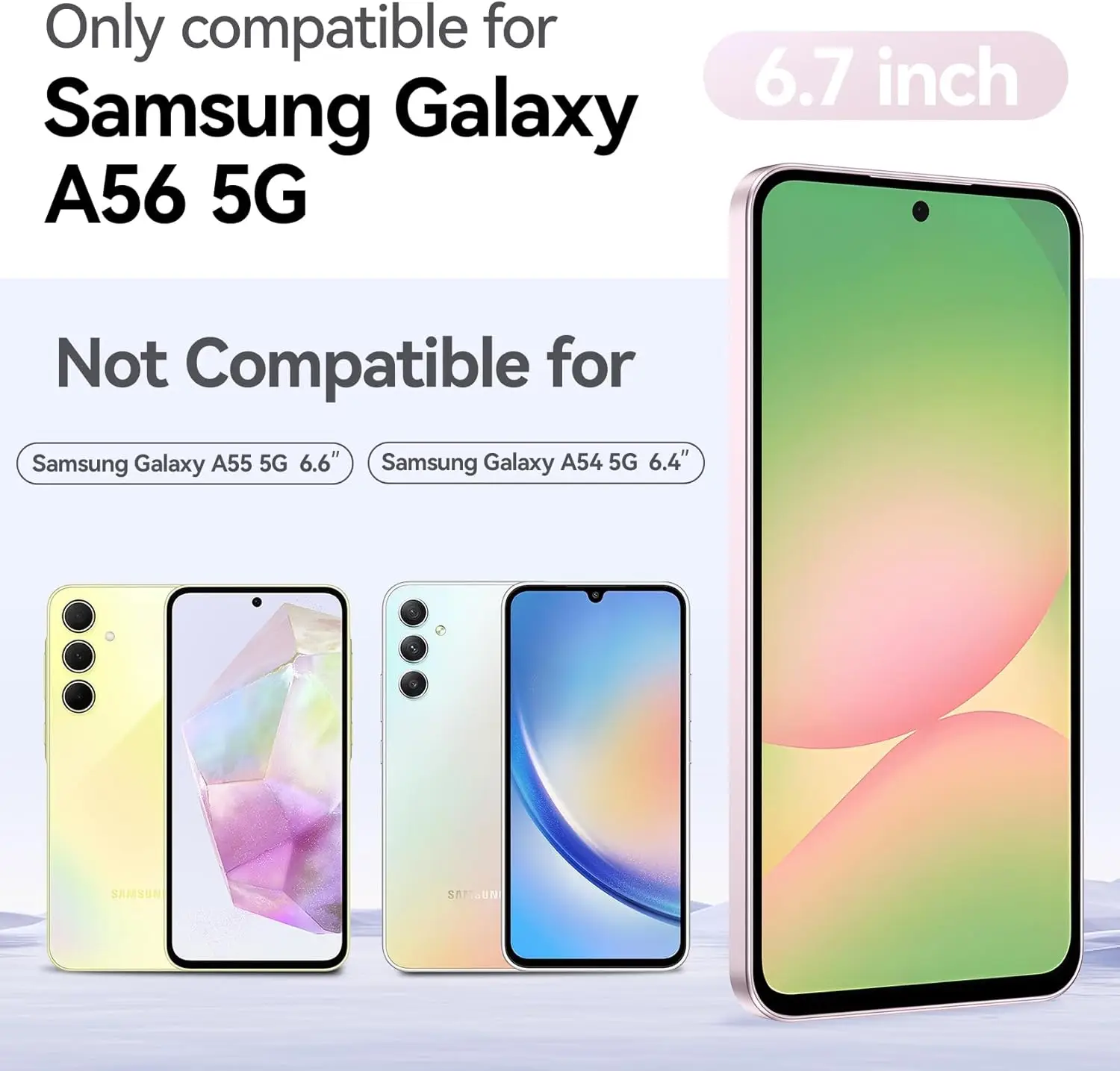 Samsung A56 5G用強化ガラススクリーンプロテクター