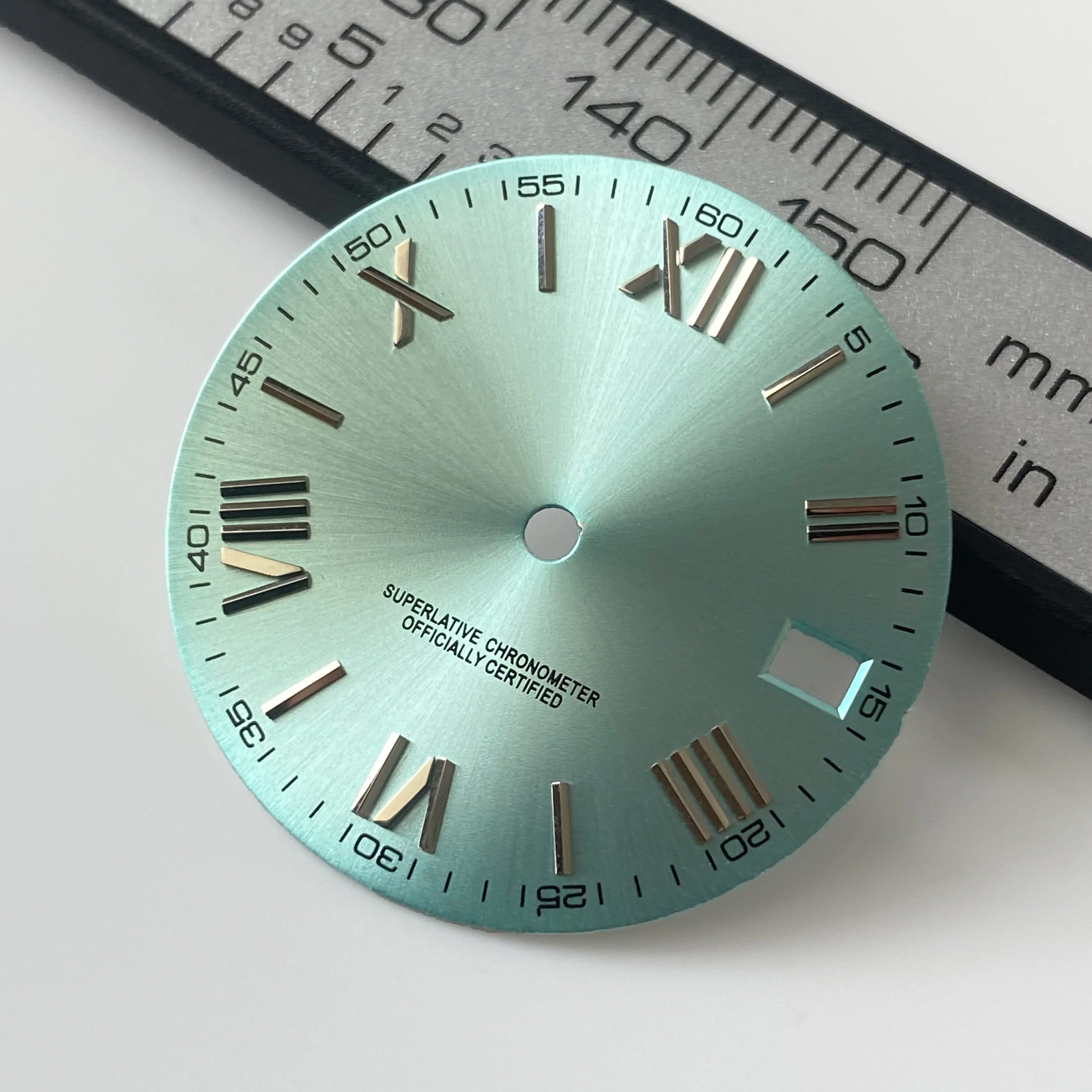 28,5 мм без логотипа, римский циферблат, подходит для NH35/NH36, японский автоматический механизм, циферблат Sunray, модификация часов, аксессуары