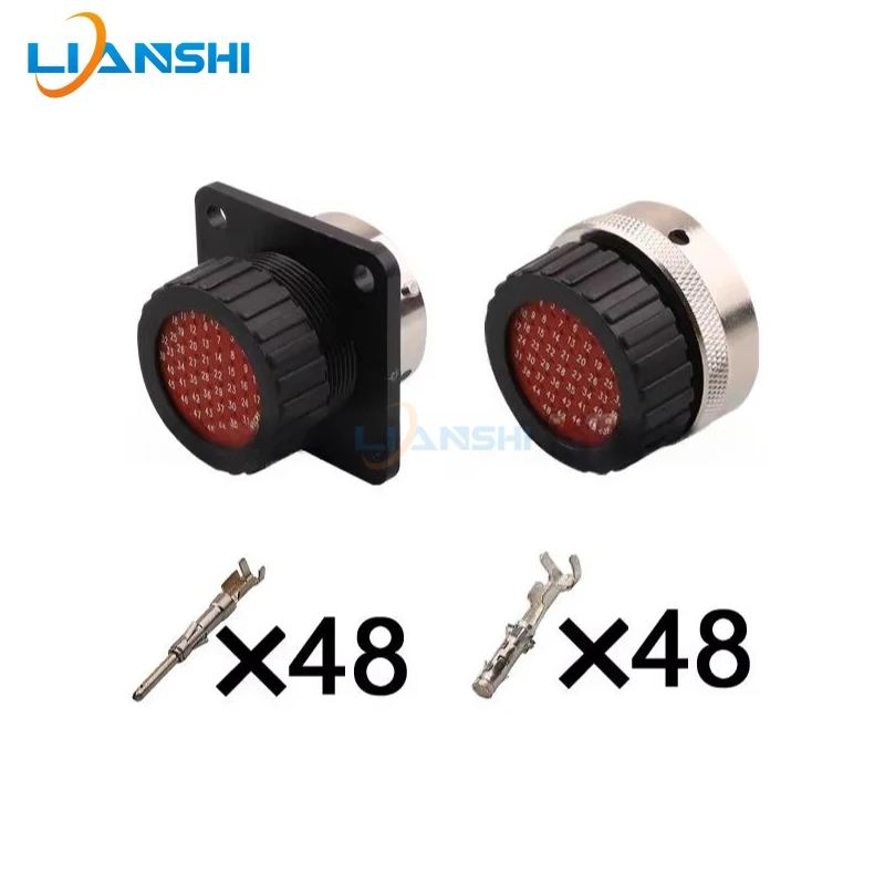 

192900-0437 48-hole ITT type circular waterproof plug wire harness connector for aviation 192900-0431 192900-0425