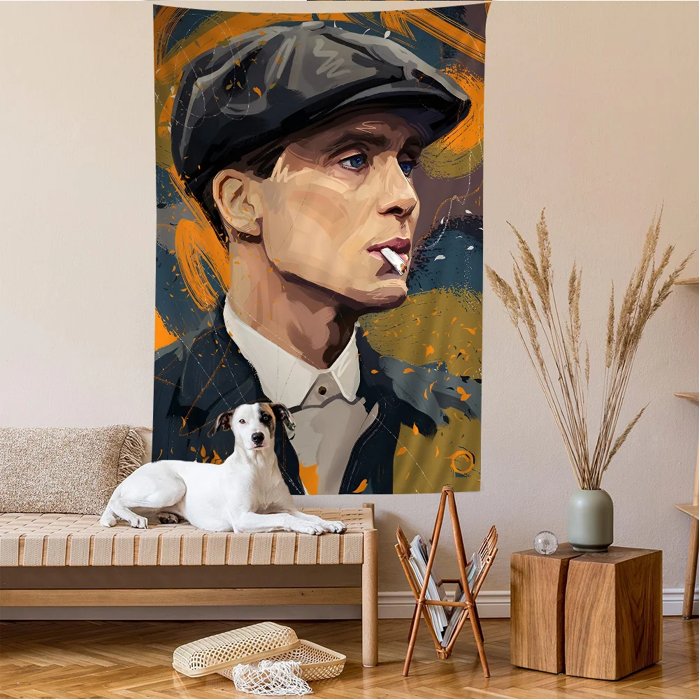 P-Peaky B-Blinders TV Cartoon Tapestry Bohemian Wall arazzi Mandala Wall Hanging Sheets