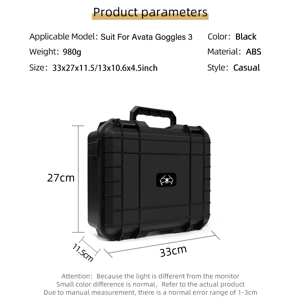 For DJI Avata2 storage case hard case Explosion-proof box Compatible with Avata2 Goggles3  accessories storage