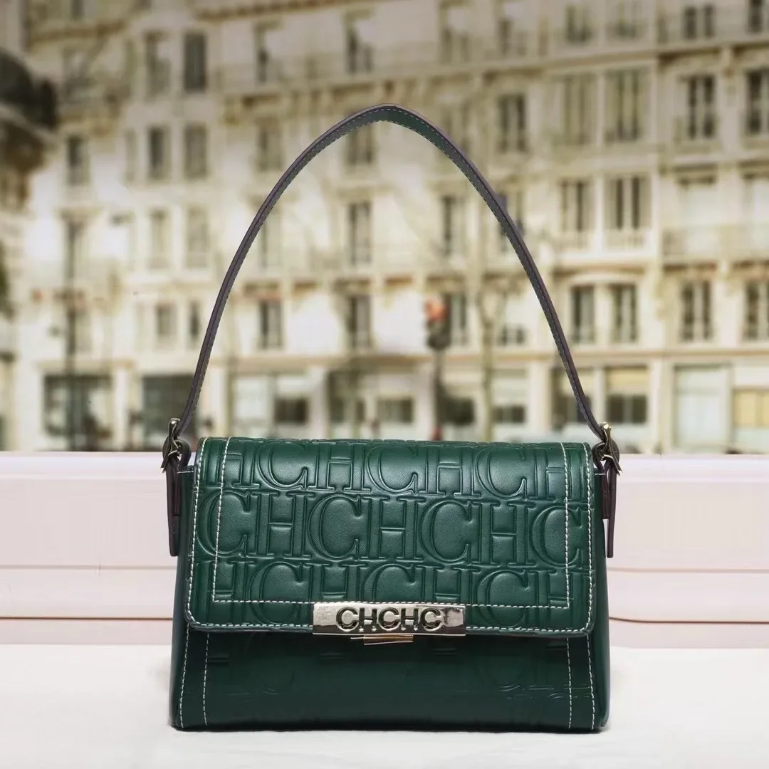 

2025 Trendy Elegant Leather Messenger Bag for Ladies Handbags Crossbody Shoulder Tote Women's Classic Luxury Brand