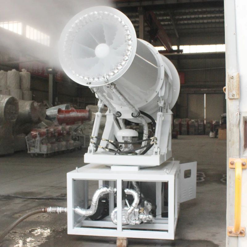 Indien 50 ~ 60 Grad heißes Wetter, die die Verwendung von Nebelkanonen kühlen, automatische Sprühgeräte, ultrafeines Nebelsprühen