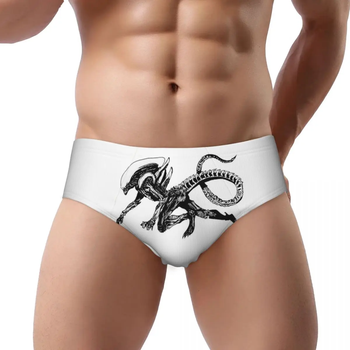 

Xenomorph Alien Movie Men's Triangle Panties Ventilate Boxer Underpants Short Underwear for Homme Man Boyfriend Gift