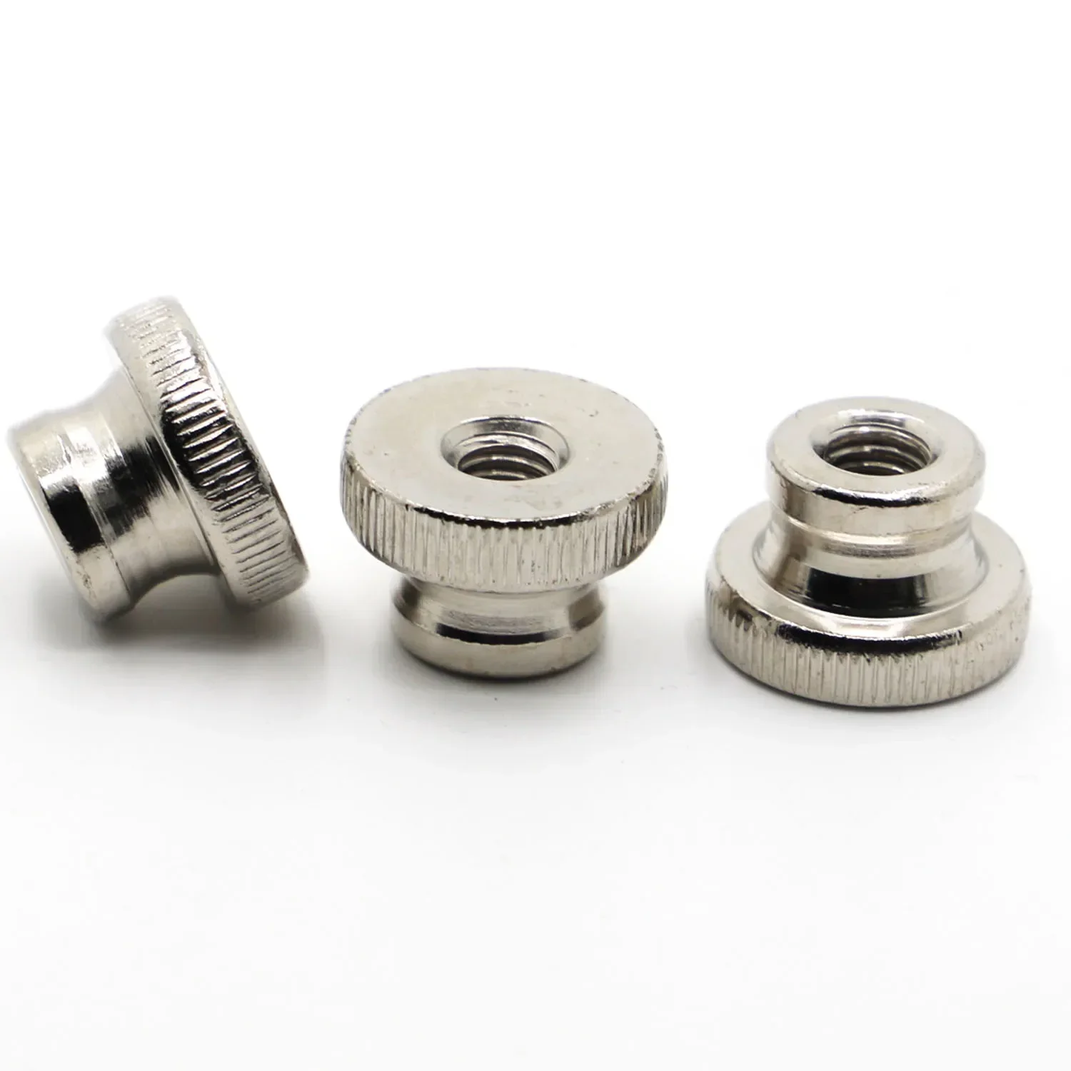 M3 M4 M5 M6 M8 M10 Nickel Plated GB806 DIN466B Double Step Adjust Knurl Thumb Nut Iinstrument Hand Tighten Nuts