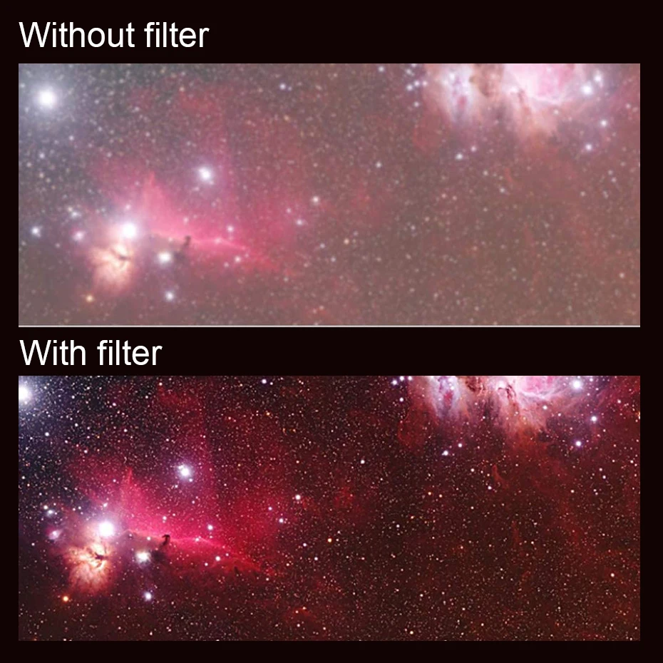 Svbony 1,25'' UHC/UV-IR Eliminierung von Lichtverschmutzungsfiltern für Astronomie-Teleskop-Okular Beobachtung des tiefen Weltraums – Detail 5