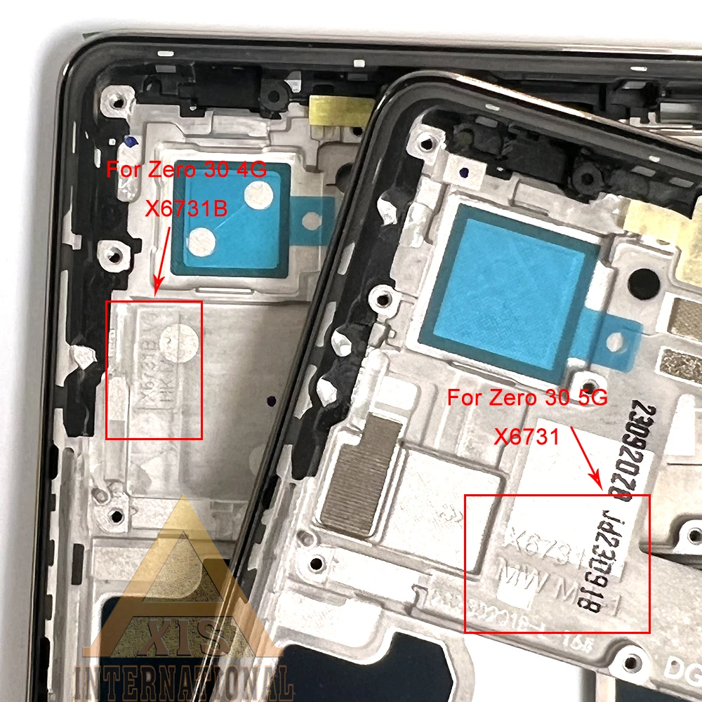 6.78\'\' Original For Infinix Zero 30 4G LCD X6731B/5G  X6731 LCD Screen Touch Panel For Infinix Zero 40 4G X6860 5G X6861 Frame