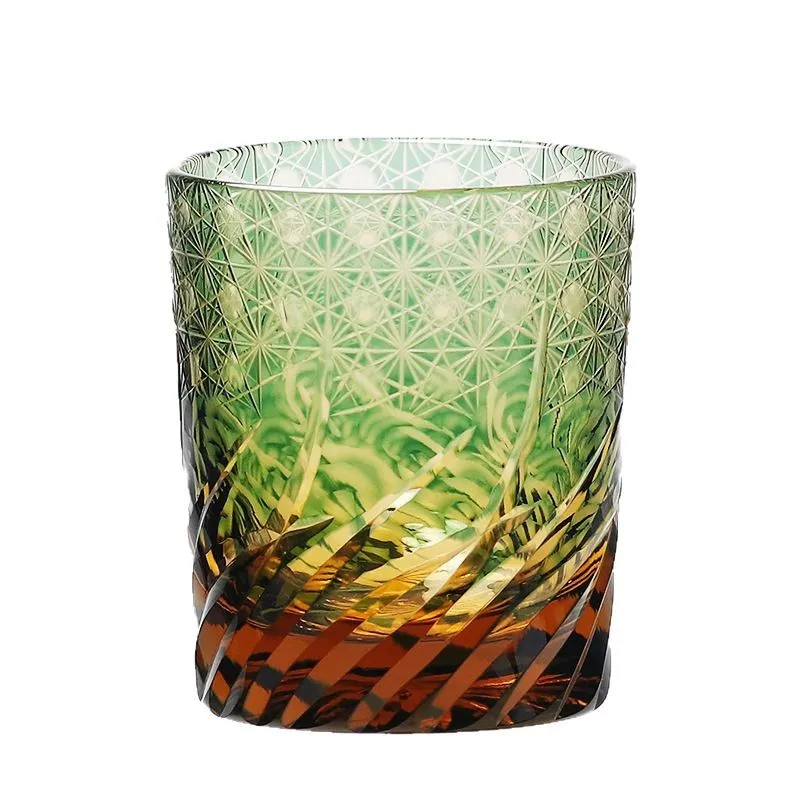 

Crystal hand-carved whiskey glass, high-end foreign wine beer glass, water cup gift box.