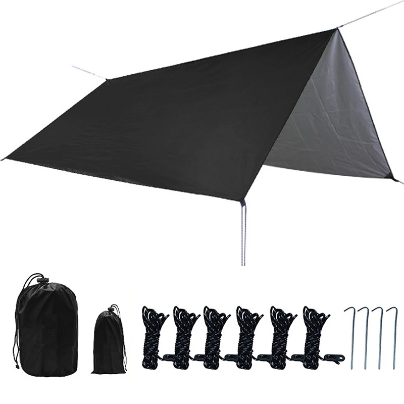 Waterproof Tarp Tent Shade Oxford Ultralight Garden Canopy Sunshade Outdoor Camping Traveling Awning Tourist Beach Sun Shelter