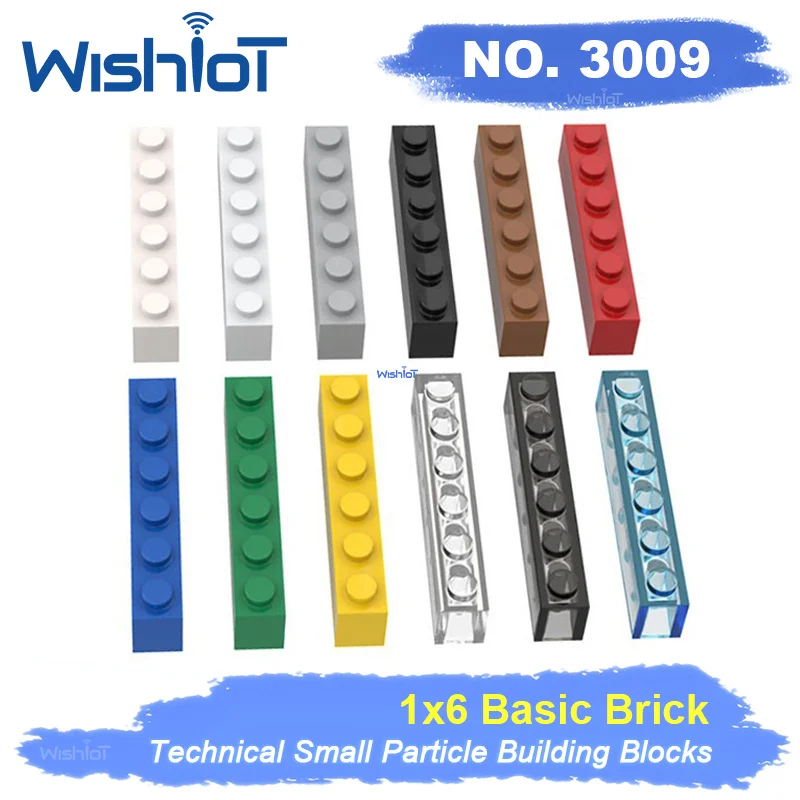 

Moc Creative Enlighten Brick 1x6 3009 DIY Enlighten Classic Building Blocks Compatible with Assembles Particles Toys