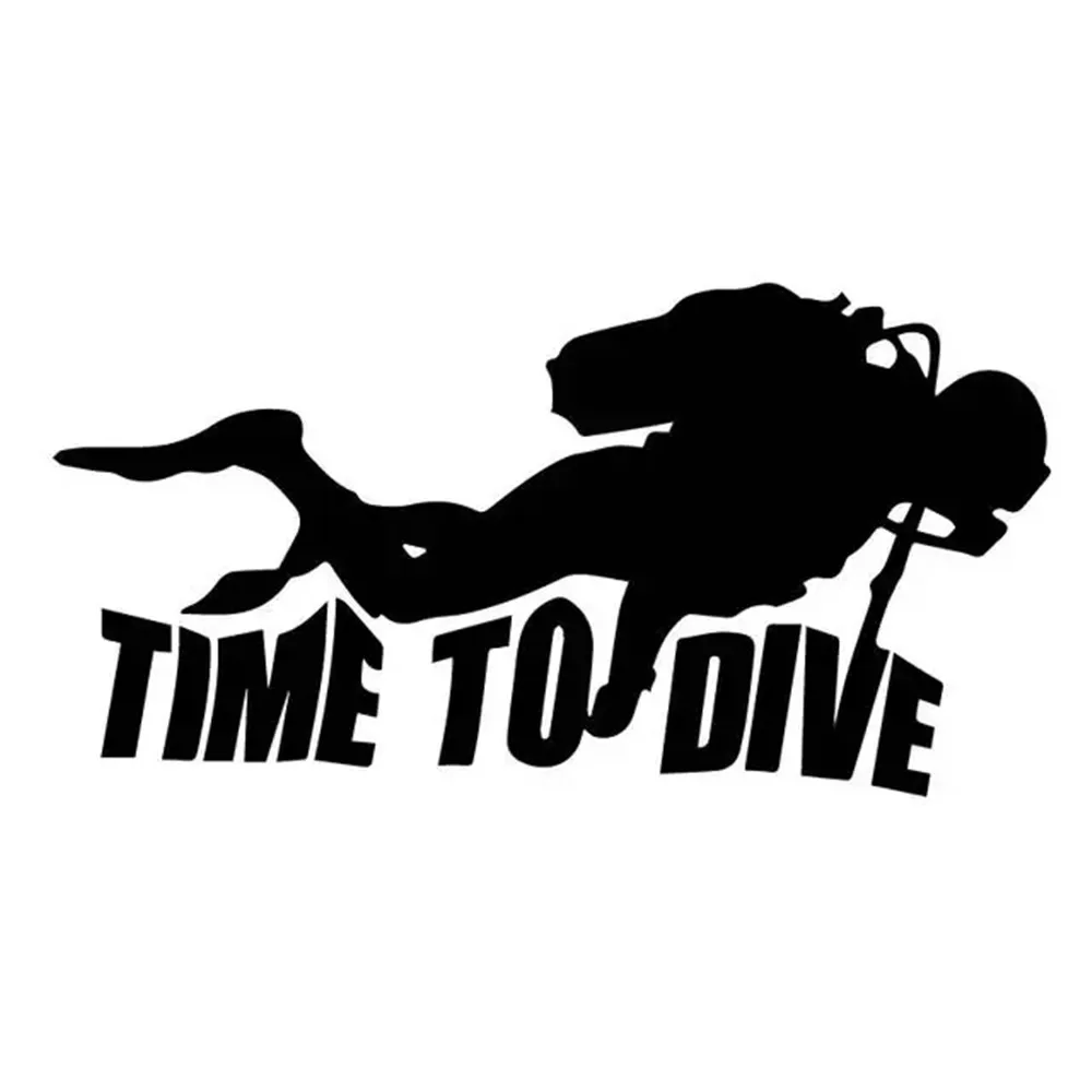 

9X17.5CM Scuba Diving Theme Vinyl Decal, Ocean Adventure Sticker for SUV Truck Motorcycle Laptop, Waterproof Auto Exterior Decor
