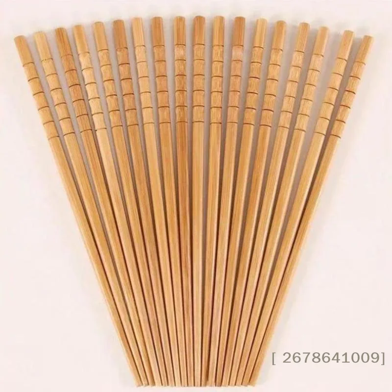 ⚑10 Pairs Chinese Bamboo Chopsticks Unpainted Wax Free Mold Proof Anti Slip Kitchen Utensils Bamboo Chopsticks Set