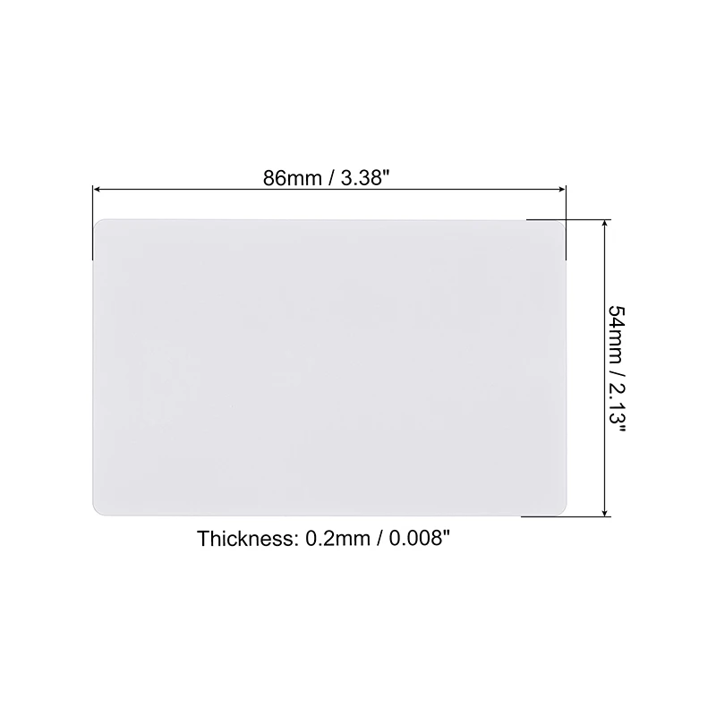 Imagem -03 - Cartões de Nome em Branco do Metal para a Gravura do Laser Máquina de Marcação Apoio Adesivo 86x54x0.2 mm 25 Peças