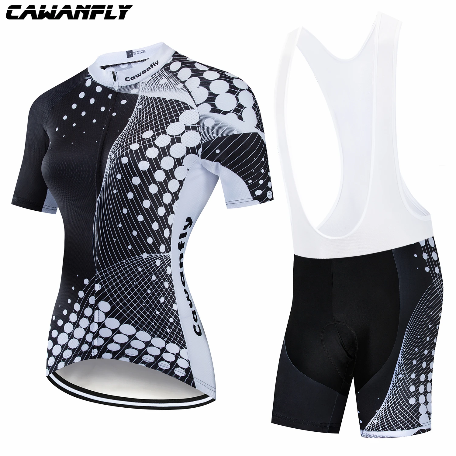 CAWANFLY Cute Cycling Shirt Women Pro Team Bicycle  Jersey Set Ropa Ciclismo Mujer Mountain Bike Clothing