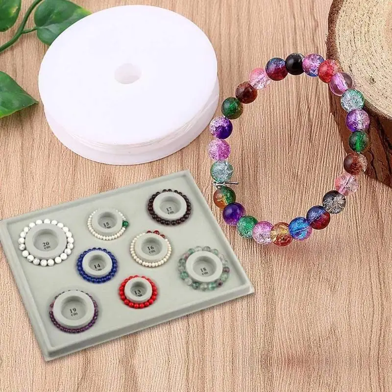 1PC Bracelet Design Board Flocked Bead Board Bracelet Beading Jewelry Organizer Tray DIY Craft Tool