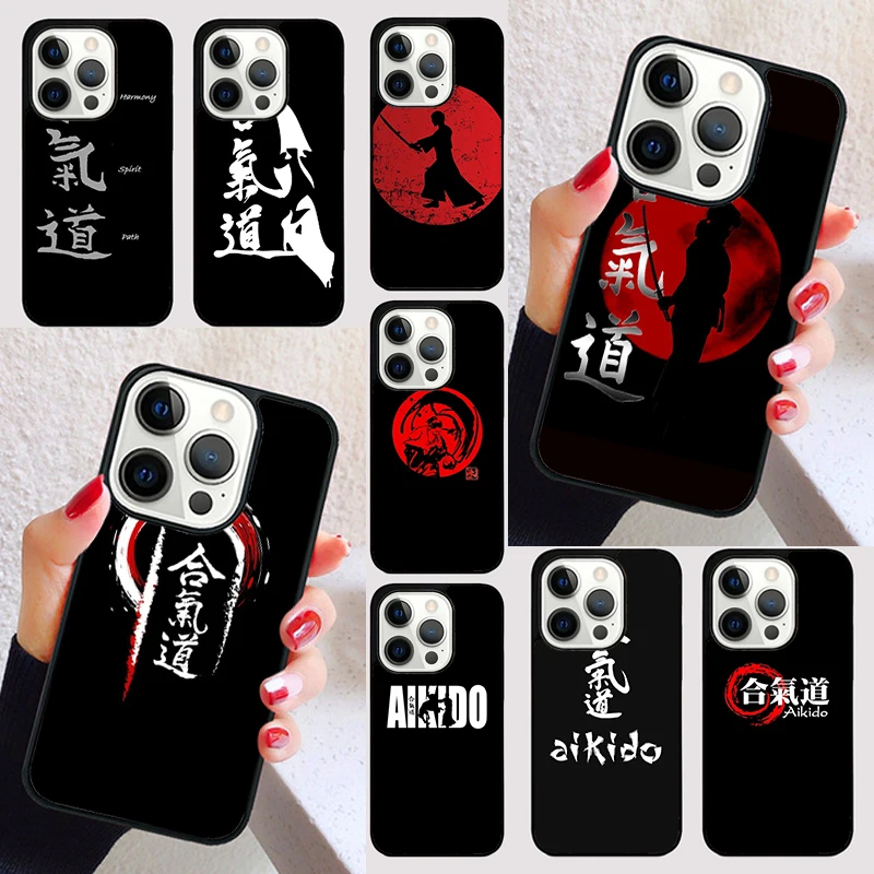 Japan Martial Aikido TPU cover For iPhone 15 16 13 12 11 14 Pro Max Mini Max SE 2020 7 8 6S Plus Phone Case