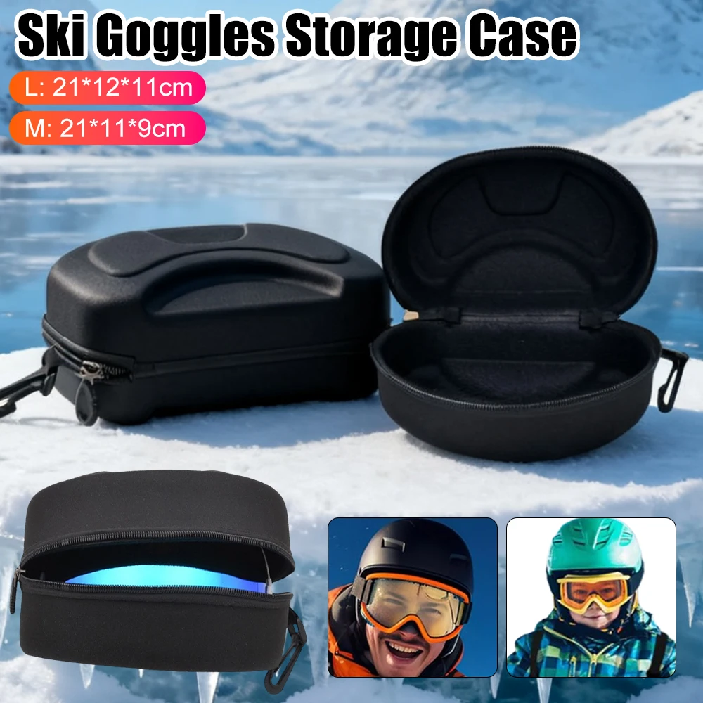 

Ski Goggles Hard Case Waterproof Snowboard Goggles Box Dust-Proof EVA Sports Glasses Case Winter Sports Accessaries