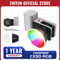 ZHIYUN Official CINEPEER CX50 50W RGB Video Light Full Color 2700K-6500K Portable Camera Light App Control for Photo Studio