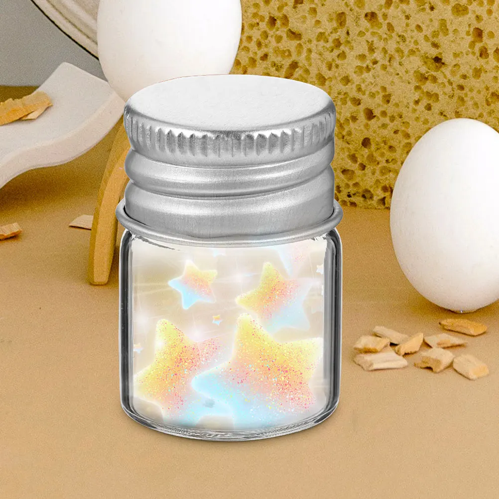 

24Pcs Glass Small Vials 5Ml Clear Mini Bottles with Aluminum Caps for Sample Storage Craft Travel Home Office Use