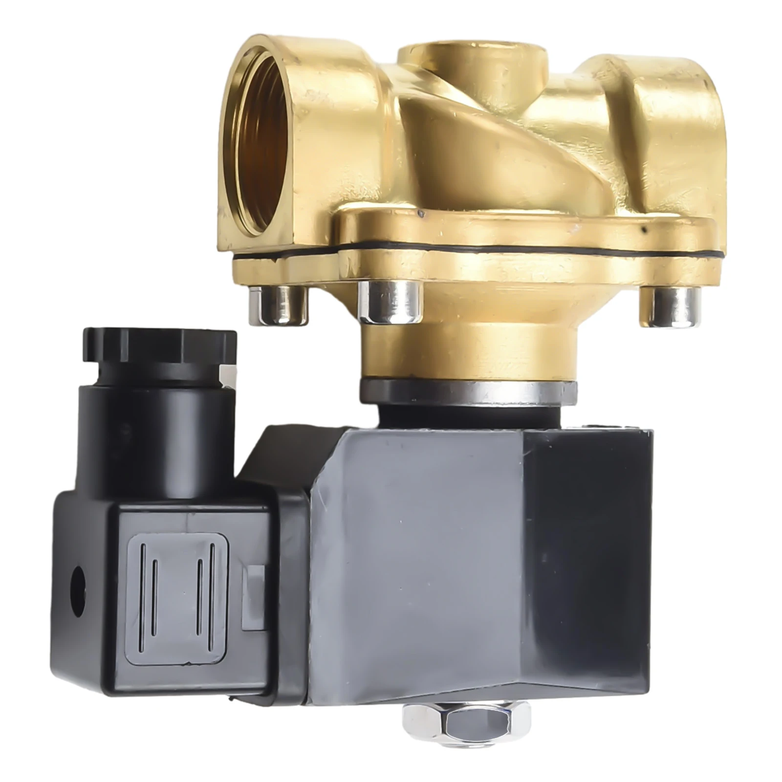 AC 220V 230V Brass Solenoid Valve 3/4 Inch Interface Flow Diameter 20mm for Air Water Oil Applications 0-1 MPa Working Pressure
