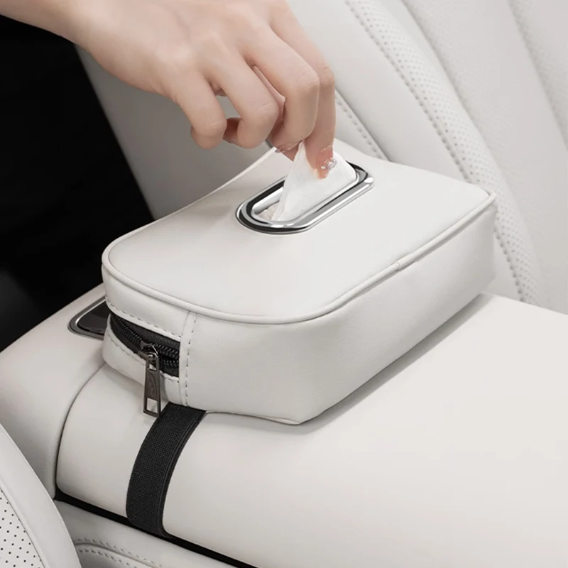 ل DENZA N9 2025 صندوق مناديل السيارة مخصص الأنسجة حقيبة الرباط صندوق الداخلية اكسسوارات السيارات #3
