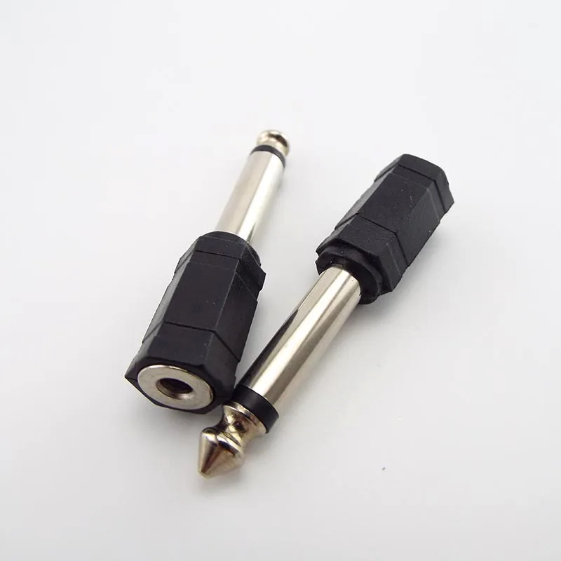 2/5/10 قطعة 6.5 إلى 3.5 مللي متر أحادية التوصيل أنثى ستيريو موصل محول صوت مقبس متفرع مطلية بالذهب دائم سماعة محول D5 #6