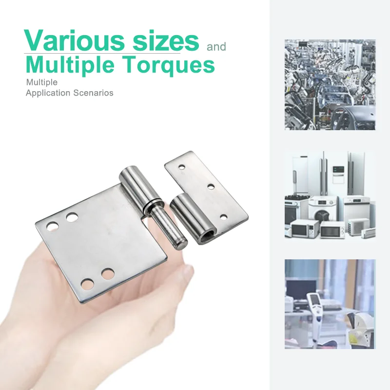 Industrial Machinery Equipment Made Of 304 Stainless Steel With Asymmetric Perforated Upper And Lower Detachable Hinges