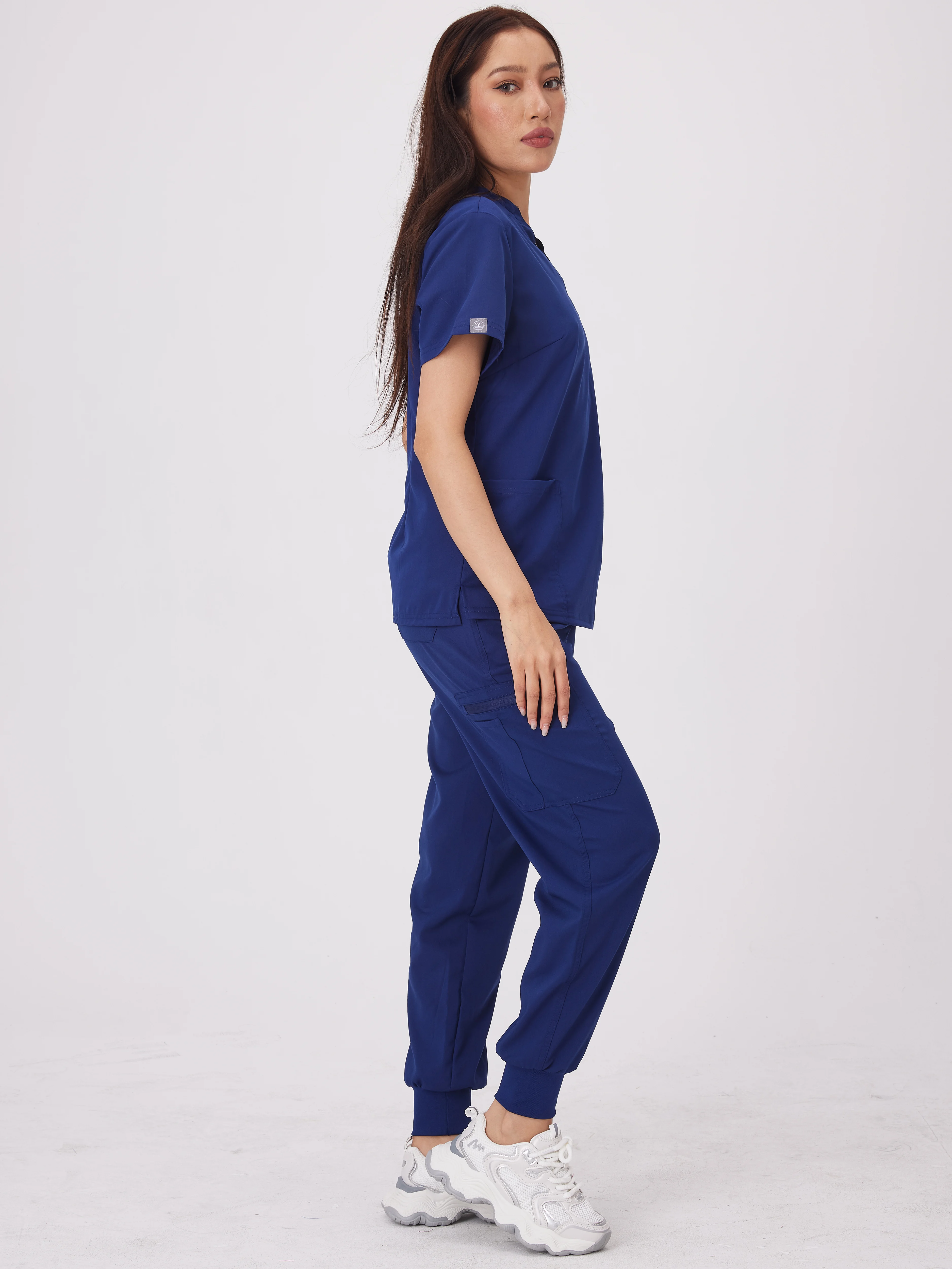 Uniformes de enfermera mujer blouses médicales uniformes d'infirmière haut de beauté + pantalon droit ensemble de soins infirmiers femmes multicolore médecin vêtements de travail