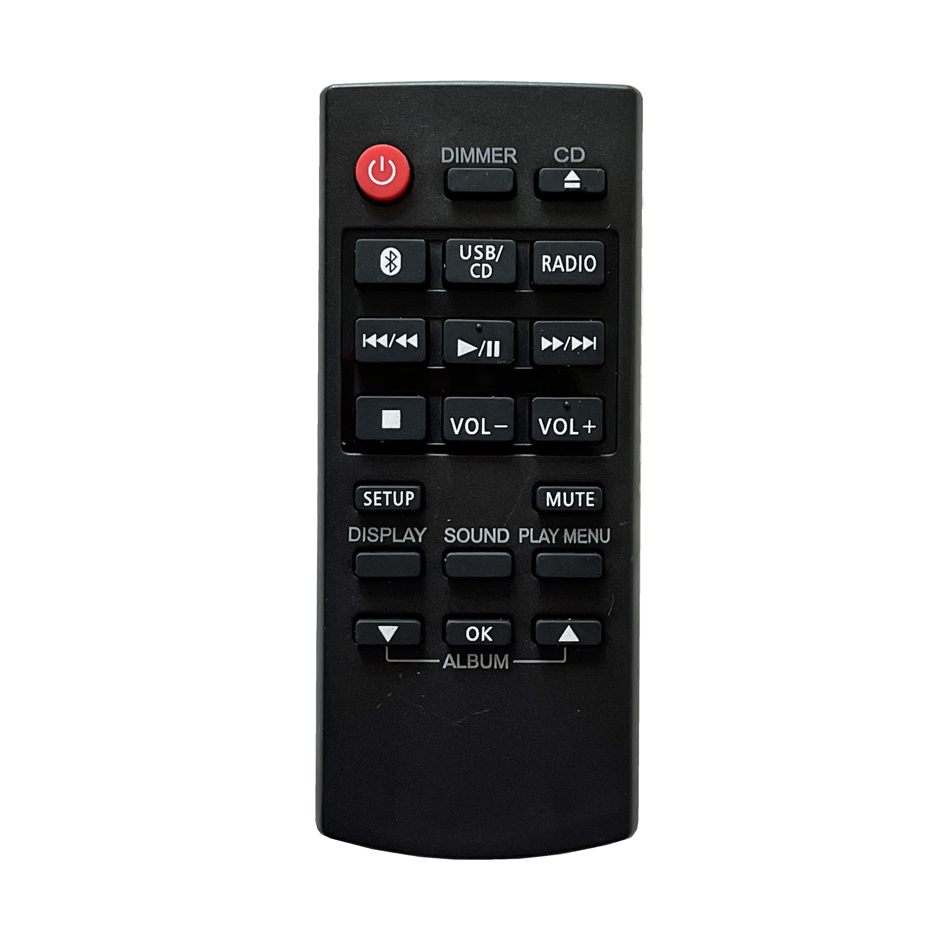 Remote Control fit for Panasonic Compact Stereo System SC-HC27 SCHC27 SC-HC27DB SCHC27DB SC-HC27DBEBK SCHC27DBEBK SC-HC27GN